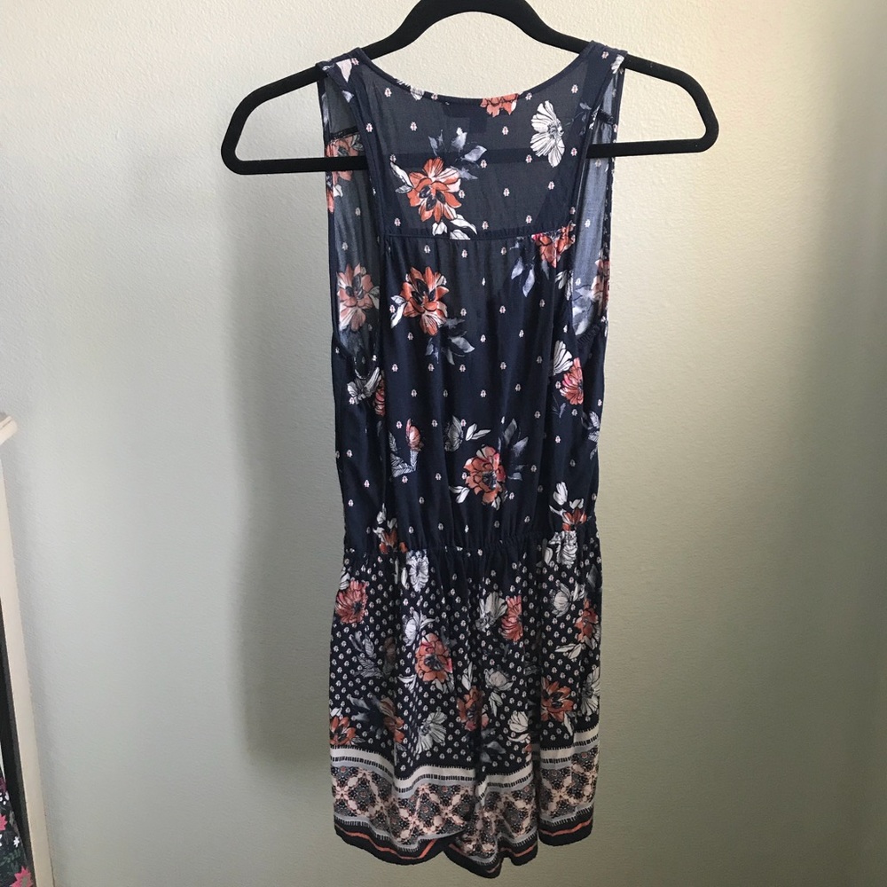 blue patterned romper - Picture 2 of 3